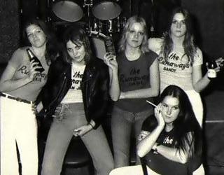 the runaways at stage the runaways at stage