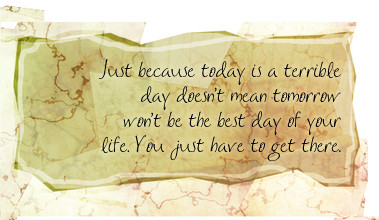 just because today is terrible